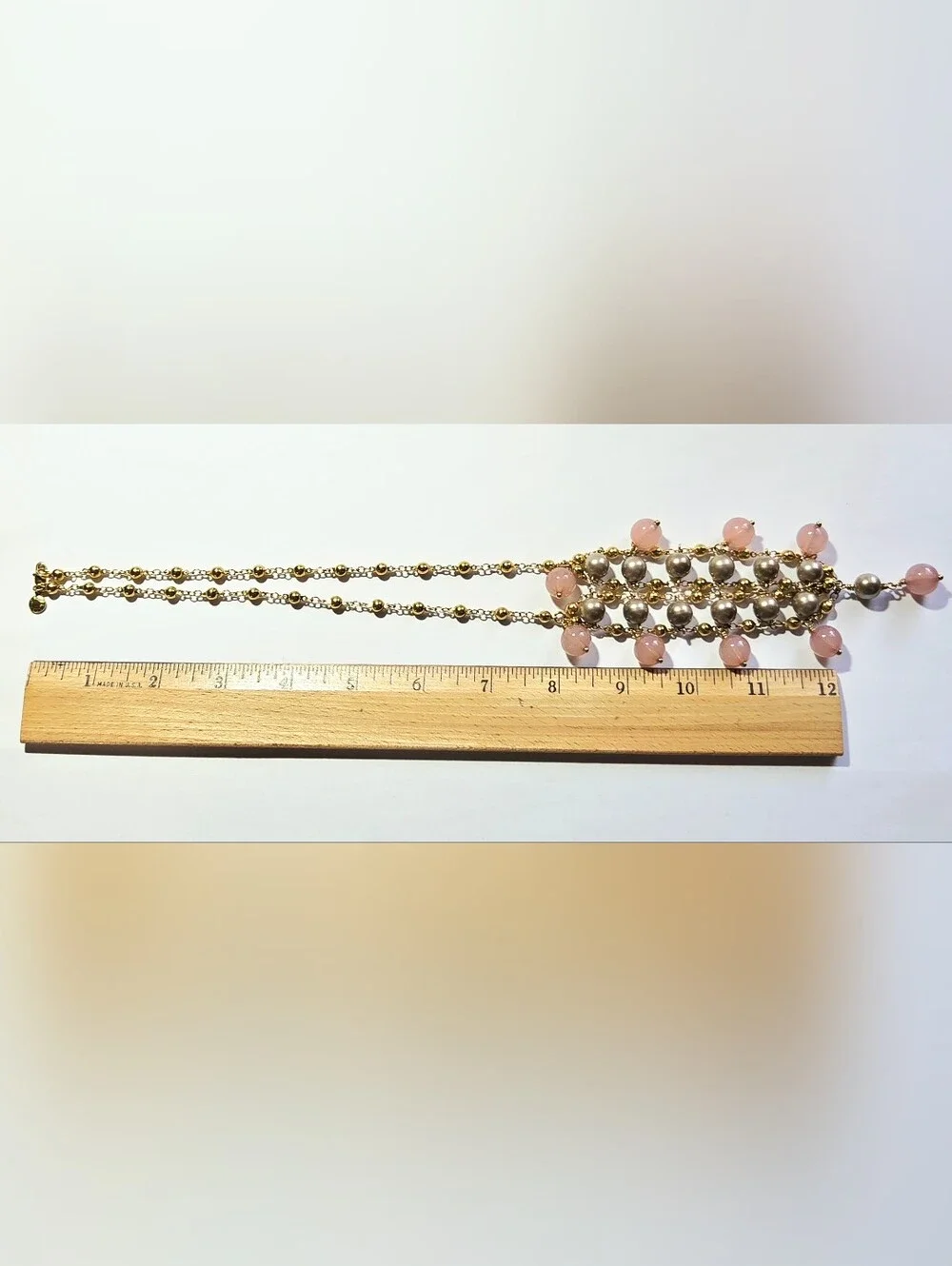 J. Crew Costume Jewelry Gold-tone Beaded Necklace